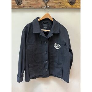 ATWYLD Babes Ride‎ Out Decade Graphic Jacket Moto Biker Black XL